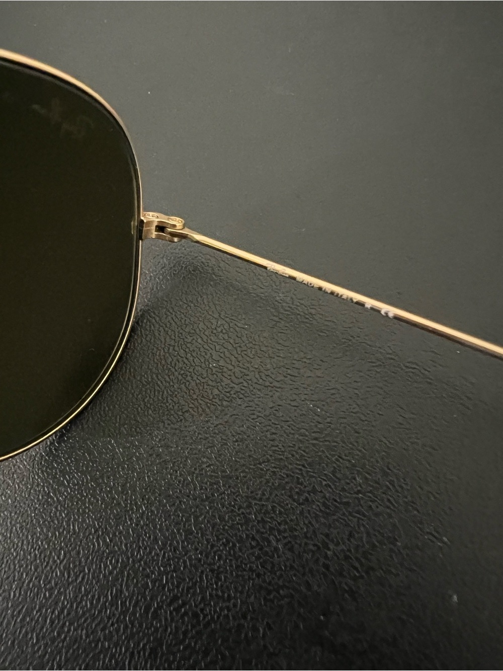 Ray-Ban Aviator Sunglasses — Blue Mirror Lenses with Gold Frame - Picture 7 of 8